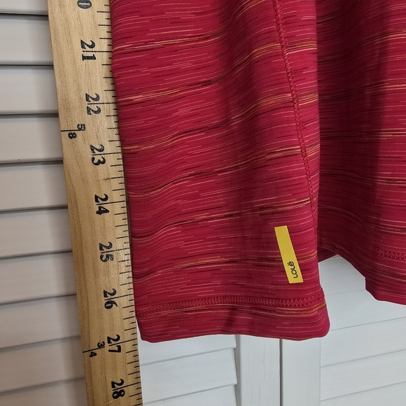 LOLE Smash Tee Red Sea Mix Women's Medium Braided Open‎ Back Activewear Yoga Top - Picture 11 of 11